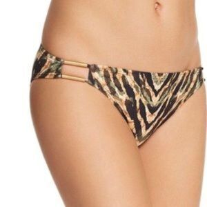 NWT Carmen Marc Valvo Animal Print Bikini Bottom XS